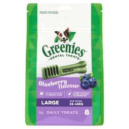 GREENIES™ Blueberry Large Dental Dog Treats 340g (8 Treats) image
