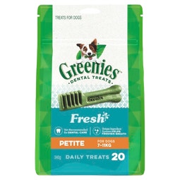 GREENIES™ Fresh Petite Dental Dog Treats 340g (20 Treats) image