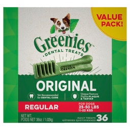 GREENIES™ Original Regular Dental Dog Treats Value Pack 1.02kg (36 Treats) image