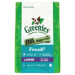 GREENIES™ Fresh Large Dental Dog Treats 340g (8 Treats) image