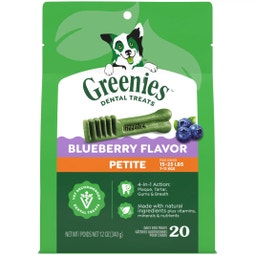 GREENIES™ Blueberry Petite Dental Dog Treats 340g (20 Treats) image