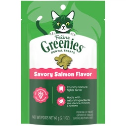 FELINE GREENIES™ Savoury Salmon Dental Cat Treats 60g image