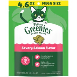FELINE GREENIES™ Savoury Salmon Dental Cat Treats 130g image