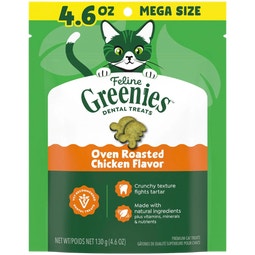 FELINE GREENIES™ Oven-Roasted Chicken Dental Cat Treats 130g image
