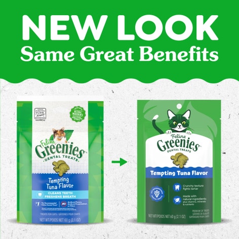 FELINE GREENIES™ Tempting Tuna Dental Cat Treats 60g image 1