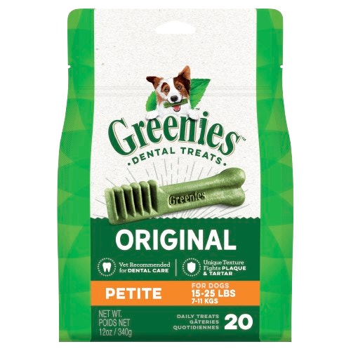 image GREENIES__Original_Petite_Dental_Dog_Treat_20_pk_Pouch_340g-1-removebg-preview