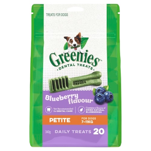 image GREENIES__Petite_Dental_Dog_Treat_Blueberry_20_Pack_340g-1-removebg-preview