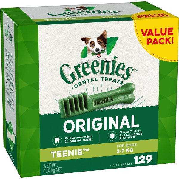 GREENIES™ Original TEENIE™ Dental Dog Treats Value Pack 1.02kg (129 Treats) image 1