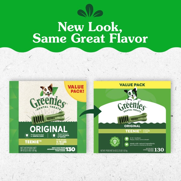 GREENIES™ Original TEENIE™ Dental Dog Treats Value Pack 1.02kg (129 Treats) image 2