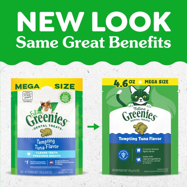 FELINE GREENIES™ Tempting Tuna Dental Cat Treats 130g image 2