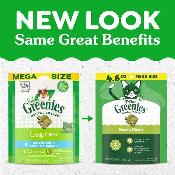 FELINE GREENIES™ Catnip Dental Cat Treats 130g image 3