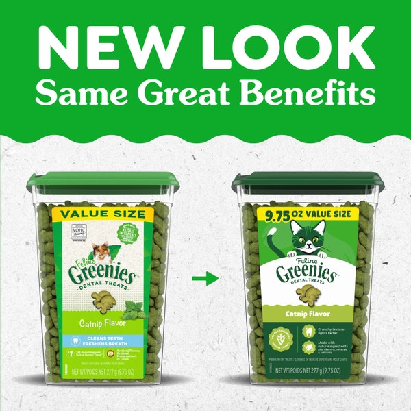 FELINE GREENIES™ Catnip Dental Cat Treats 277g image 2