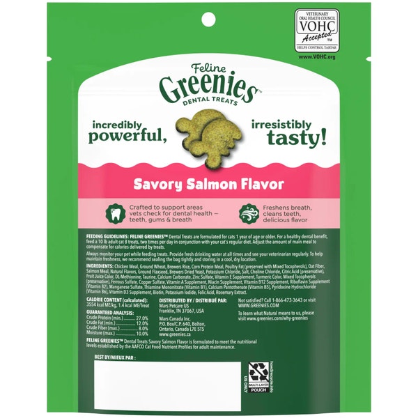 FELINE GREENIES™ Savoury Salmon Dental Cat Treats 130g image 2