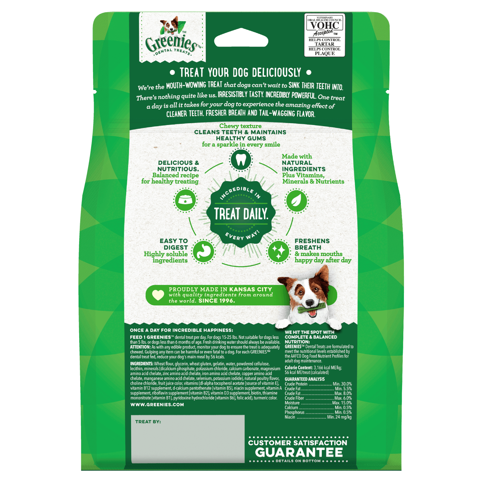 GREENIES™ Original Petite Dental Dog Treats 340g (20 Treats) GREENIES